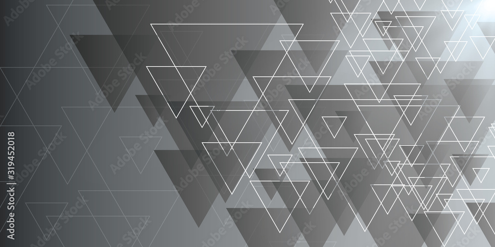 Poster modern geometric background.vector triangle background.abstract technology background.