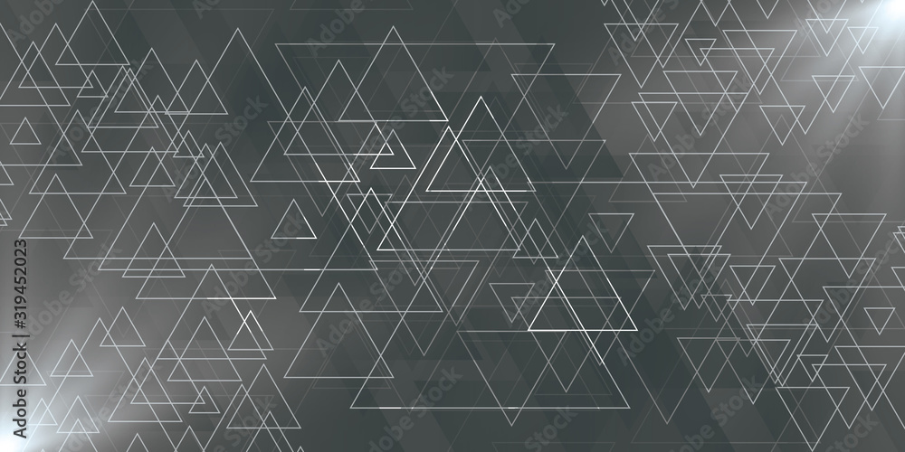 Poster modern geometric background.vector triangle background.abstract technology background.