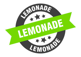 lemonade sign. lemonade round ribbon sticker. lemonade tag