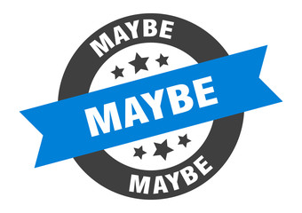 maybe sign. maybe round ribbon sticker. maybe tag