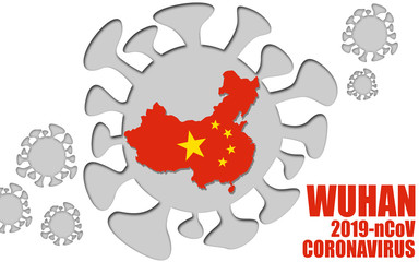 Fototapeta na wymiar Wuhan coronavirus 2019-nCoV concept