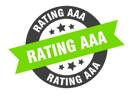 rating aaa sign. rating aaa round ribbon sticker. rating aaa tag