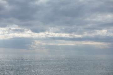 cloudy sky and beautiful sea