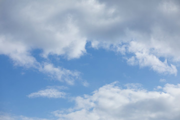 Naklejka na ściany i meble blue sky and whiye clouds