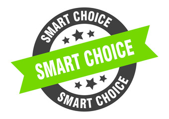 smart choice sign. smart choice round ribbon sticker. smart choice tag