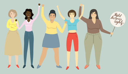 Obraz premium Womens Rights Feminism