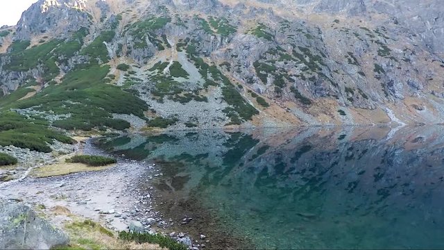 Czarny Staw pod Rysami w g&oacute;rach Tatrach Polska Karpaty
