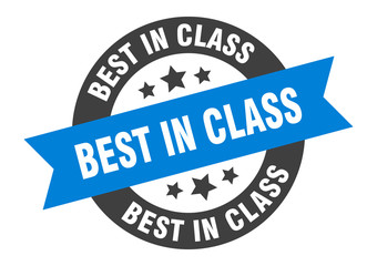 best in class sign. best in class round ribbon sticker. best in class tag