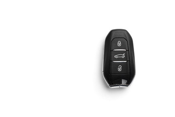 Car key isolated on white background.