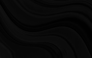 Black gray satin dark fabric texture luxurious shiny that is abstract silk cloth background with patterns soft waves blur beautiful.
