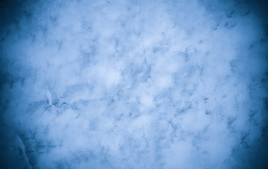 Old wall pattern texture cement blue dark abstract  blue color design are light with black gradient background.