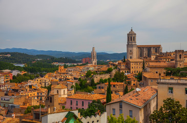 Girona city in Catalonia, Spain