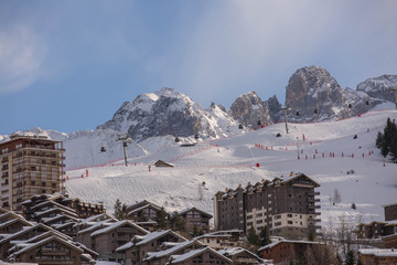 Fototapeta premium winter in the mountain 