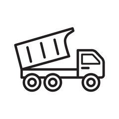 truck icon collection, trendy style