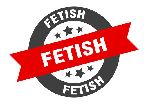 fetish sign. fetish round ribbon sticker. fetish tag