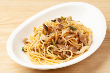 きのこの和風スパゲッティー