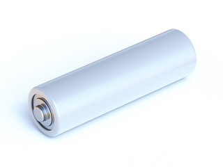 Blank white battery 3D