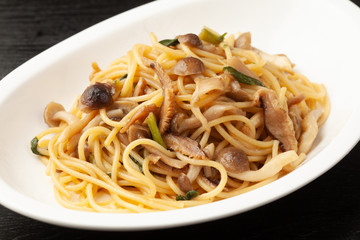 きのこの和風スパゲッティー