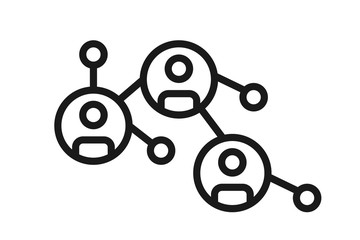People communication or people connecting icon,people networking icon