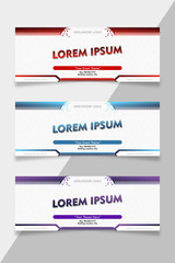 Event banner template modern