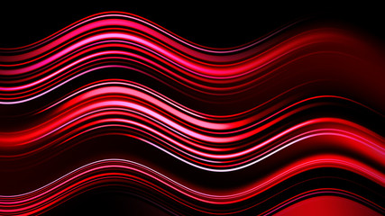 Future tech. Magic bright blur moving fast red wave line. Light effect stripes on background. Stock illustration.