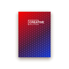 Scientific annual report geometric design collection. Halftone line texture cover page layout templates set. Report covers geometric graphic design, business brochure pages corporate template.