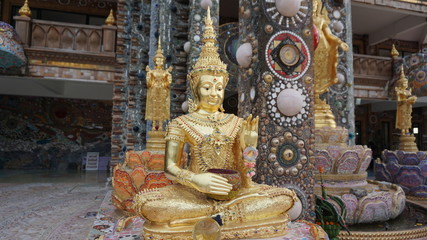 King Buddha statue in the building