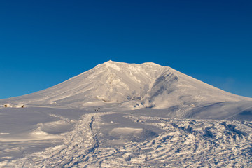 大雪山　旭岳の美しい冬景色