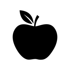 Apple vector icon on white background