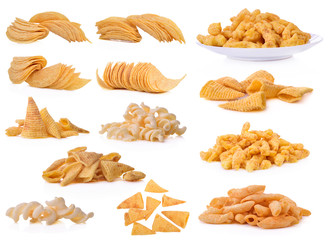 snacks isolated on a white background