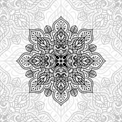 Flower Mandala. Vintage decorative elements. Oriental pattern, vector illustration.