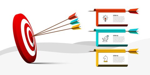 Infographic design template. Creative concept with 3 steps © kuliperko