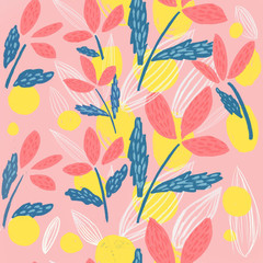 Floral seamless pattern background