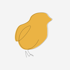 Chicken animal cartoon easter design vector illustration