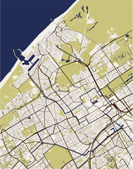 map of the city of the Hague, Den Haag, Netherlands