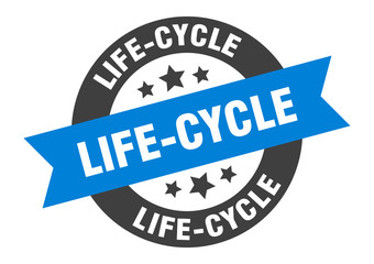 Fototapeta premium life-cycle sign. life-cycle round ribbon sticker. life-cycle tag