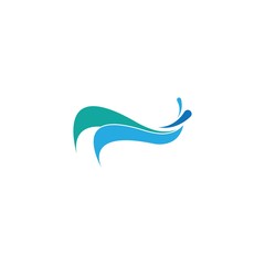 Obraz premium Water wave Logo Template