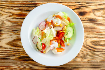 baby fresh vegetable salad kids menu