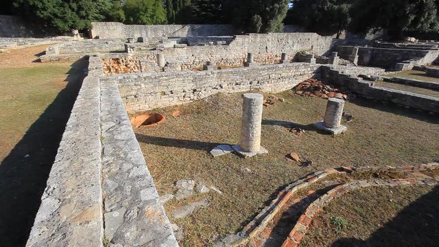 Ruins of the Byzant Kastrum on Brijuni NP