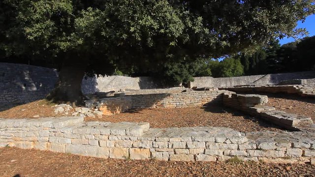 Ruins of the Byzant Kastrum on Brijuni NP