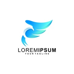 eagle logo design vector premium