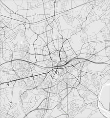 map of the city of Essen, Germany
