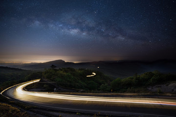 Fototapeta premium Doi Inthanon National Park viewpoint, Chiang Mai, Thailand.