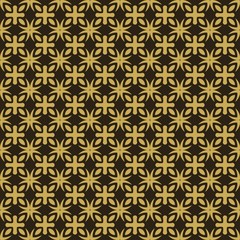 Seamless pattern on a black background. Geometric background wallpaper