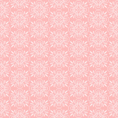 pink seamless pattern with flowers