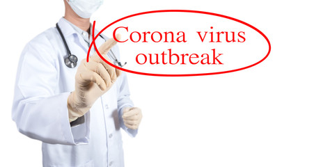 Help china concept for corona virus outbreak controlling