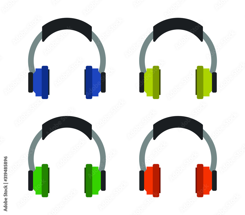 Sticker headphones set