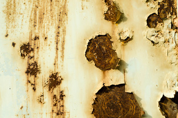 Old rusty metal surface. Rusting metal. The structure of the old metal.