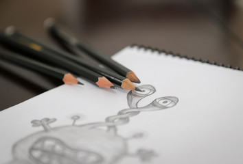 Sketching Monster - pencil sketch monster