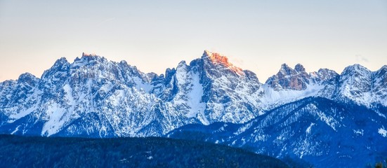 Dolomite sunset